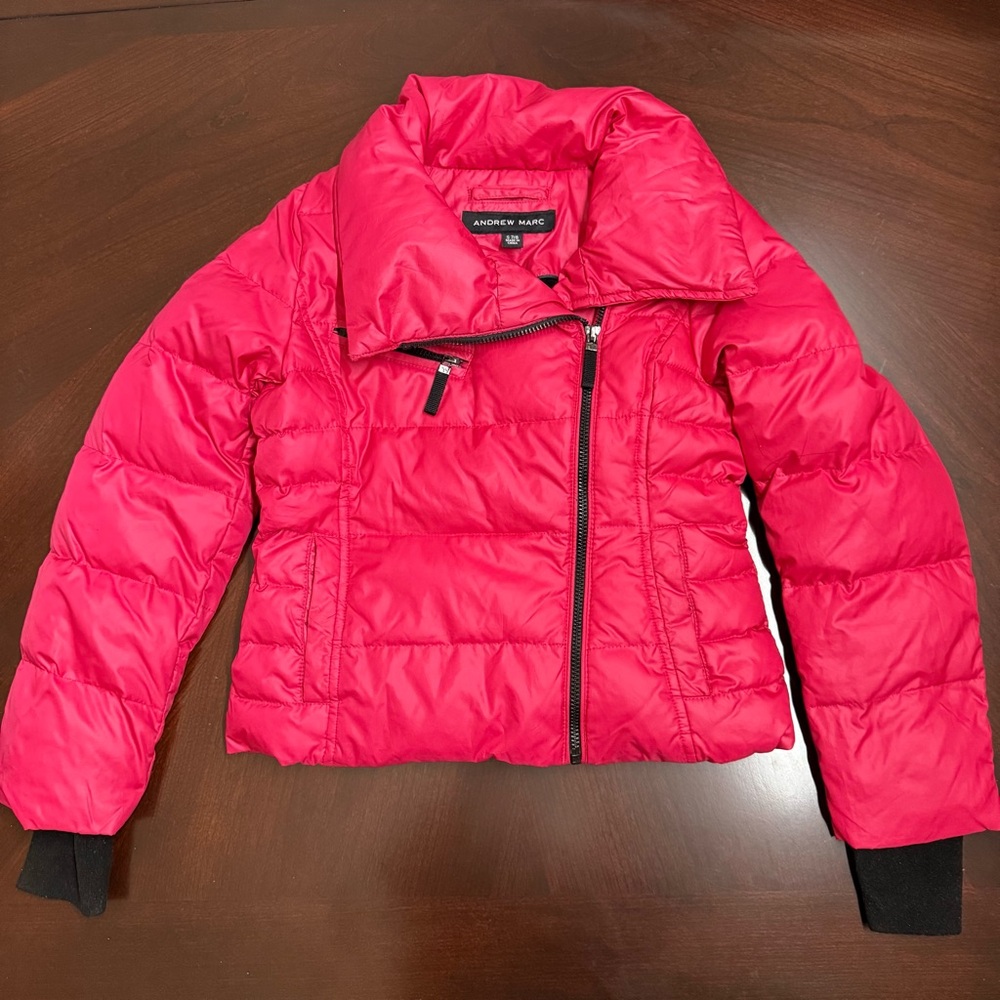 Andrew Marc Kids Hot Pink Puffer Jacket